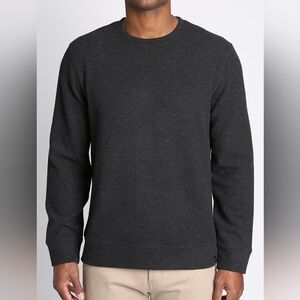 Jachs New York Men's XL Wool Blend Soft Crewneck Fleece Lined Sweatshirt Black